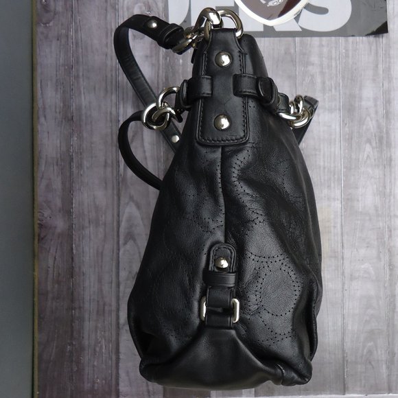 Coach Brooke perforated leather hobo bag